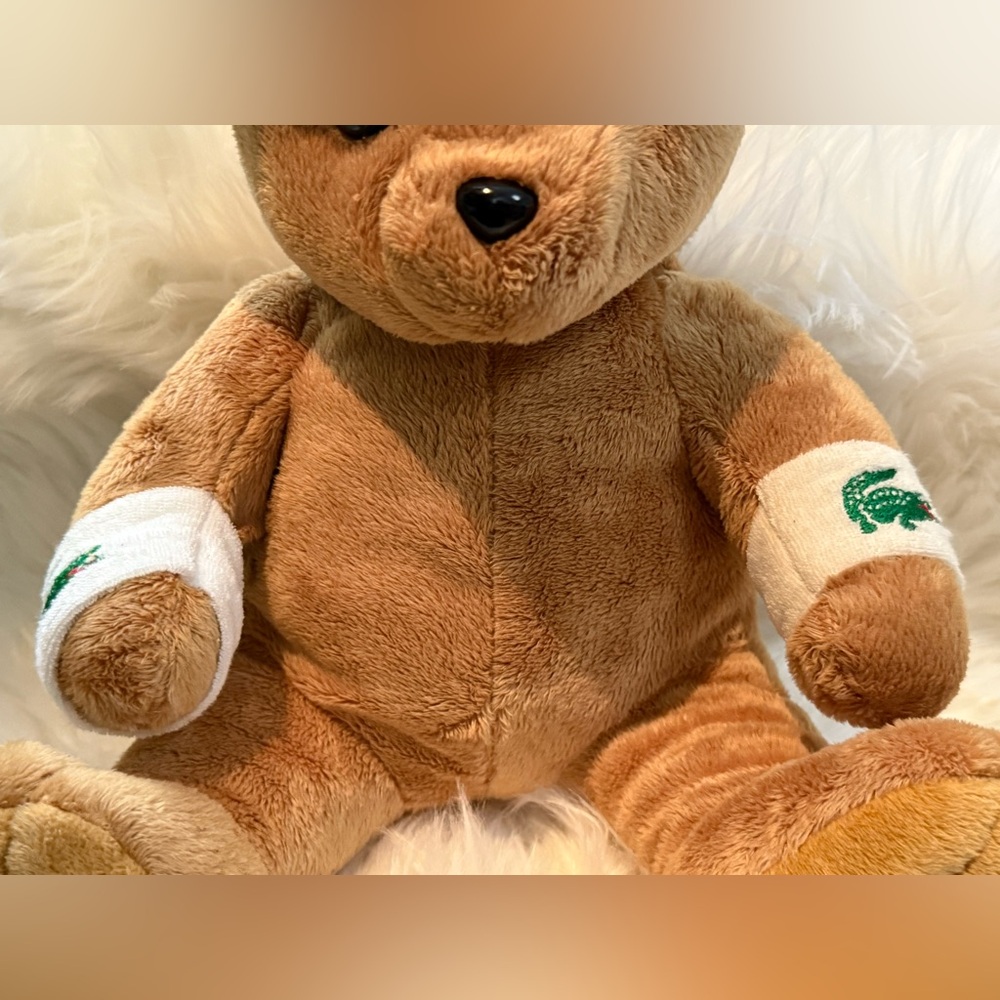 Lacoste Teddy Bear with Headband and Wristbands - Picture 3 of 7